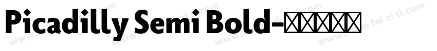 Picadilly Semi Bold字体转换